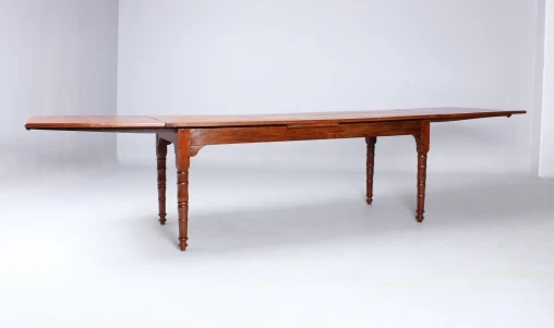 Original antique country house table, extendable dining table, cherry wood - France
Cherry tree, chestnut
Louis-Philippe around 1850