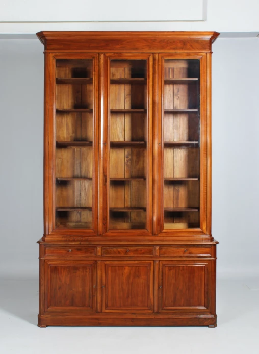 Large antique bookcase, display cabinet, walnut, France c. 1860 - France
Walnut
around 1850