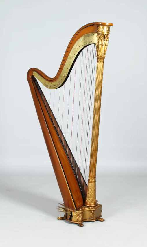 Harpe antique, Sebastian Erard, Londres, Paris, 1825 - Londres
bois, stuc, laiton
vers 1825
