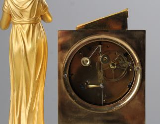 Orologio da camino Impero del 1810-1820 circa