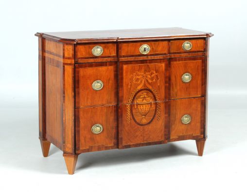 Antique classicist chest of drawers, walnut, Louis XVI c. 1790 - West Germany
Walnut a.o.
late 18th century