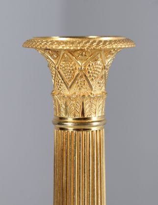 Gold-plated candlestick
