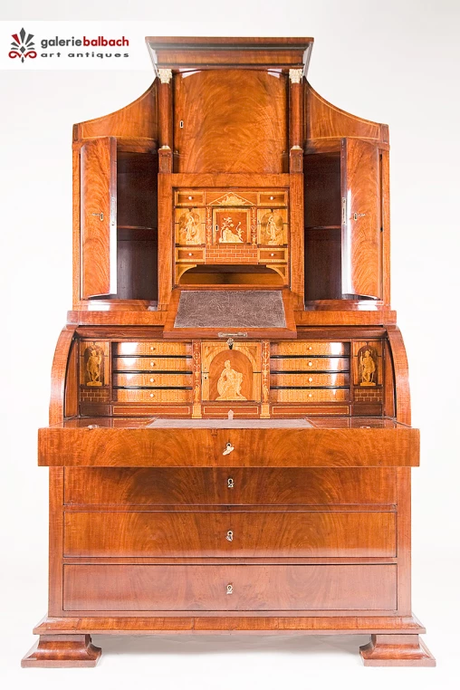 Biedermeier Seeländer secrétaire, acajou, Biedermeier vers 1825 - Schleswig-Holstein
Acajou
Biedermeier vers 1825