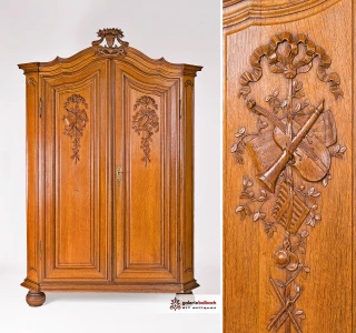 Sustainable living with antique furniture!

A carpenter, a carver and a blacksmith helped to make this cabinet over 220 years ago - craftsmen from the Trier region.
Perhaps after 100 years the cabinet was restored, made pretty and sold on. In this way, the cabinet could have secured another job after 100 years.

Then, as now, only natural materials were and are used in the restoration. That is pure sustainability!