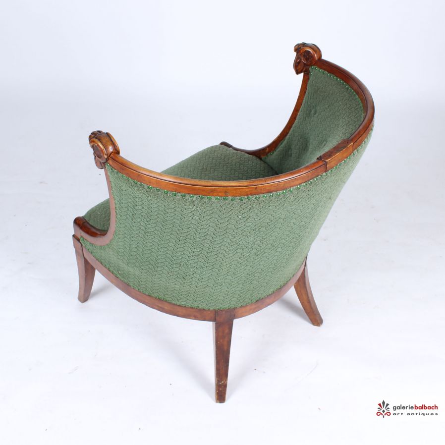 Reupholster antique armchair