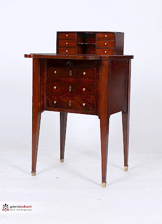 Small secretary in mahogany