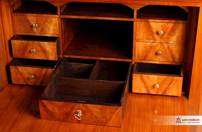 Biedermeier Eckschrank - Ecksekretär in Kirschbaum
