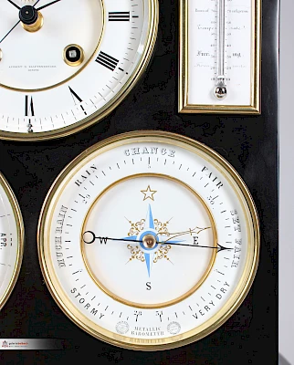 Horloge de cheminée avec baromètre