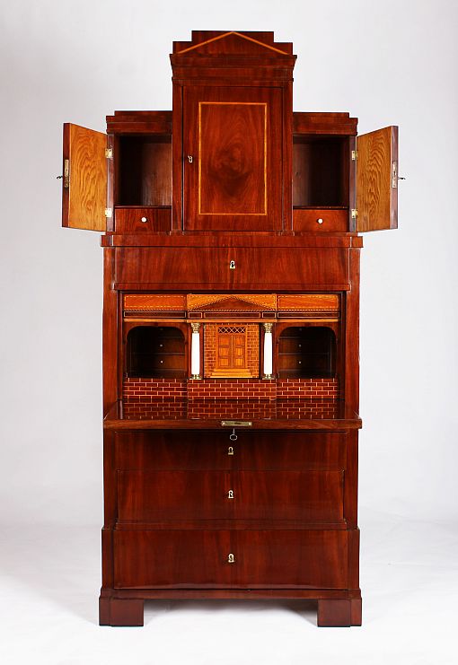 Antiker Flensburger Biedermeier Sekretär, Mahagoni, original um 1815 - Schleswig-Holstein (Flensburg)
Mahagoni
Biedermeier um 1815