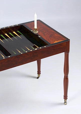 Table de jeu Backgammon antique