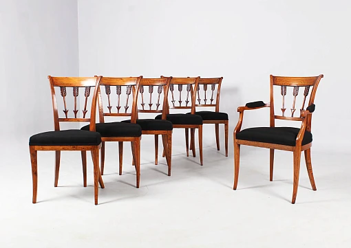 Sei sedie antiche, Biedermeier, Direttorio c. 1800, poltrona - Paesi Bassi
Cenere
Direttorio intorno al 1800