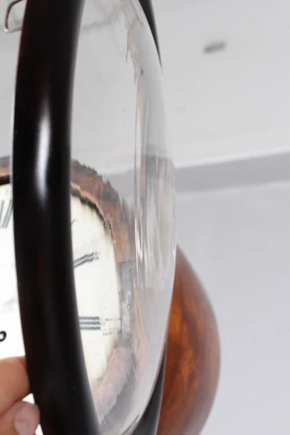Horloge de parquet en verre antique