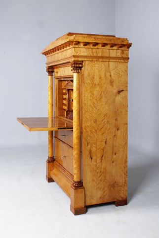 Biedermeier secrétaire bouleau