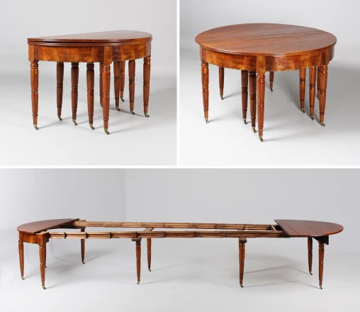Grande table de salle à manger antique pour 16 personnes, extensible à 400 cm - France
Noyer
Milieu du 19e siècle