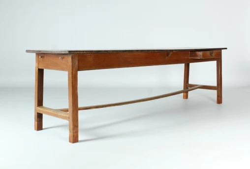 Antique oak dining table, brewery table with great old patina - Northern Germany
Oak
19th century