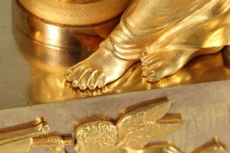 Orologio impero in ormolu