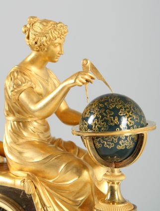 Jean Andre Reiche Pendule Urania Astronomia
