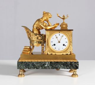 Antique Empire Fireplace Clock