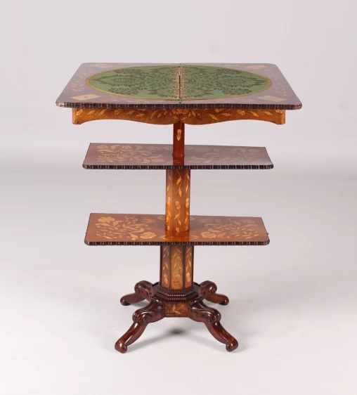 Table de jeu de cartes antique, console avec marqueterie, Pays-Bas vers 1840 - Pays-Bas
acajou, érable
vers 1840