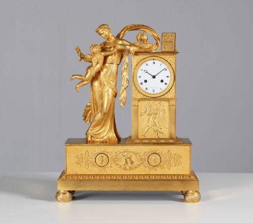 Pendule Impero, Lepaute, Thomire, Parigi 1815 circa, bronzo dorato a fuoco - Parigi (Lepaute, Thomire)
bronzo dorato a fuoco
Impero intorno al 1815