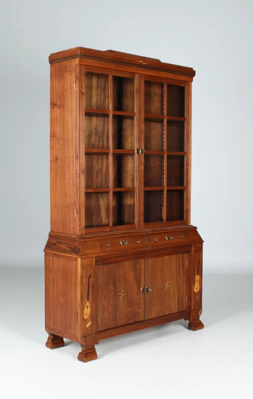 Kleiner antiker Bücherschrank, Vitrine, Nussbaum, Art Deco um 1920 - Deutschland
Nussbaum
Art Deco um 1920