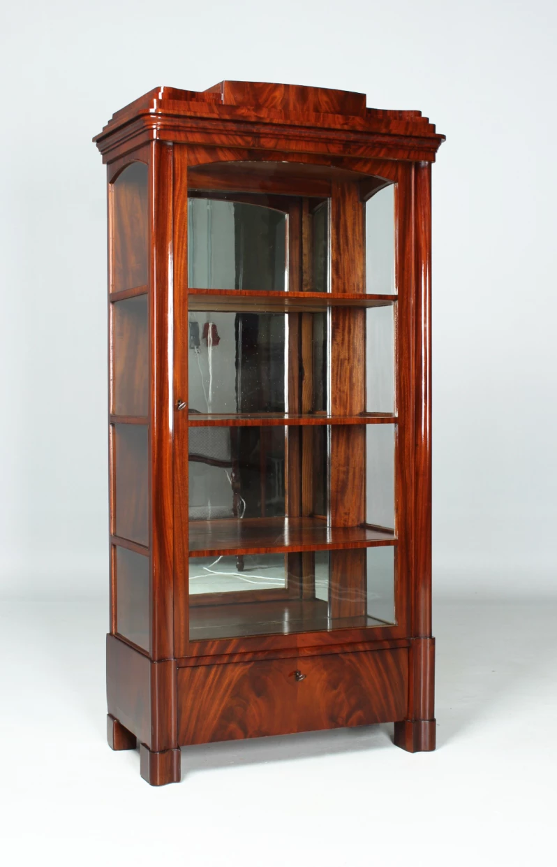 Small antique display cabinet, Biedermeier c. 1835