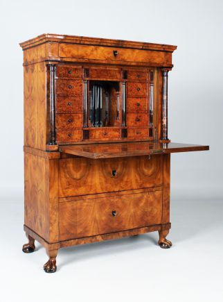 Secrétaire Biedermeier en noyer