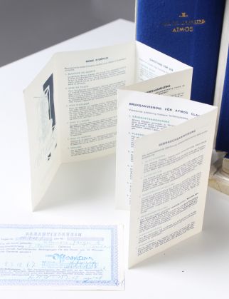 Atmos Uhr Gebrauchsanleitung