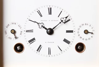 Horloge à carrousel Paris 19e siècle