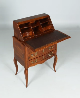 Small Antique Secretary, Ladies Desk Walnut