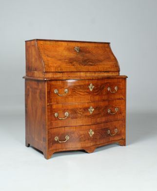 Small Antique Secretary Walnut Switzerland c. 1760