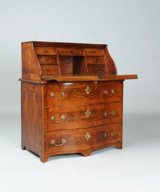 Small Antique Secretary Walnut Switzerland c. 1760