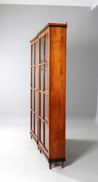 Ancienne bibliothèque en cerisier Biedermeier