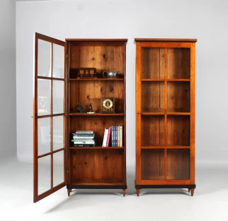 Ancienne bibliothèque en cerisier Biedermeier
