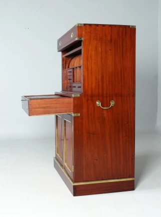 English Mahogany Writing Cabinet