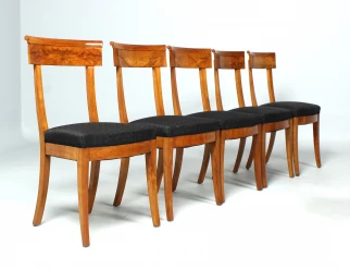 Set of Eight Cherry Chairs