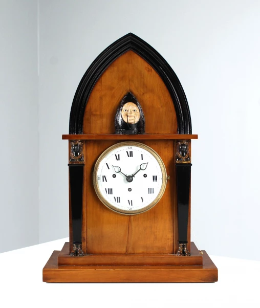 Antique Fireplace Clock, Pendulum, South German, Biedermeier c. 1820 - Southern Germany
Pear tree
first half 19th c.