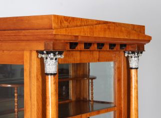 Biedermeier display cabinet birch