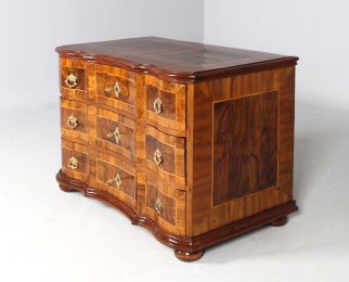 Baroque chest of drawers walnut
