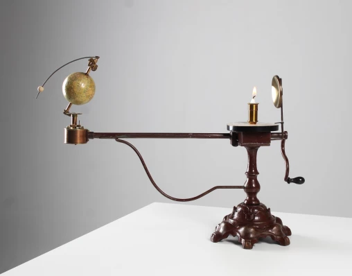 Modèle de planète antique, tellurium, lunarium, Stockholm vers 1900 - Stockholm
Métal, bois, papier
vers 1900