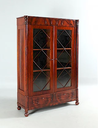 <p>North Germany<br />
Mahogany<br />
Mid 19th century</p>