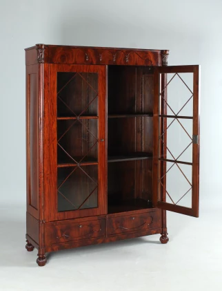 Antique glass cabinet