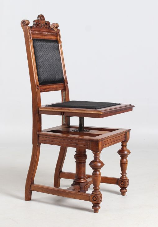 Antique height-adjustable piano chair, walnut, Neorenaissance c. 1890 - Germany
Walnut
Neorenaissance around 1890
