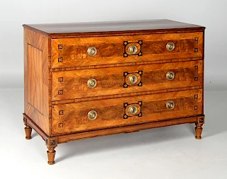 <p>Southern Germany<br />
Walnut and others<br />
late 18th century</p>