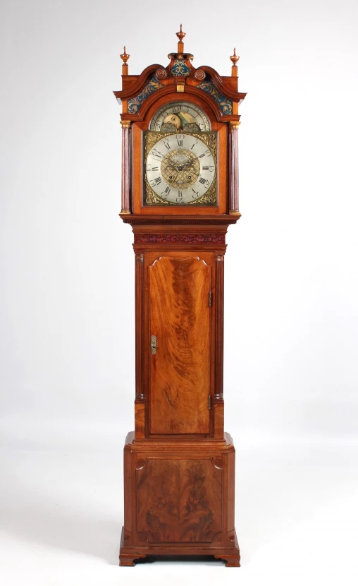 Horloge de parquet antique avec phase de lune, date et seconde centrale, Liverpool - Liverpool
Acajou
vers 1785