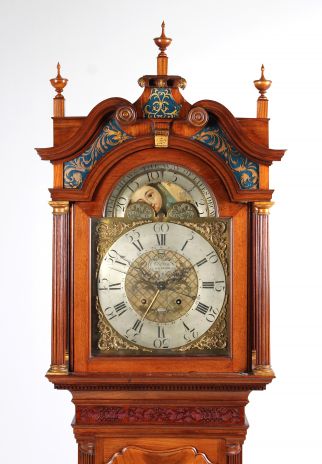 Antique moon phase grandfather clock