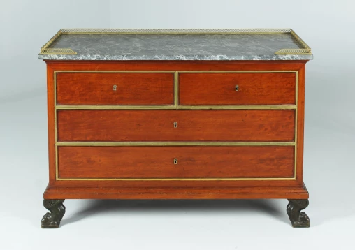 Empire chest of drawers, stamped Jacob Freres, mahogany, Paris c. 1800 - Paris
Mahogany
around 1800