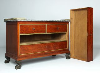 Stamped Empire chest of drawers