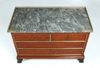 Chest of drawers with marble top