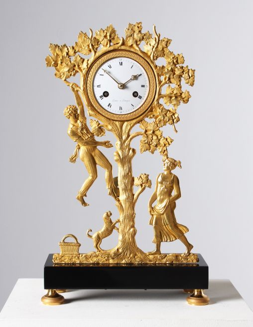 19th C. Mantel Clock, fire-gilt bronze, France, Limoges around 1840 - France (Limoges)
Ormolu
around 1840